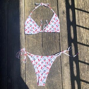 Cherry print bikini!
